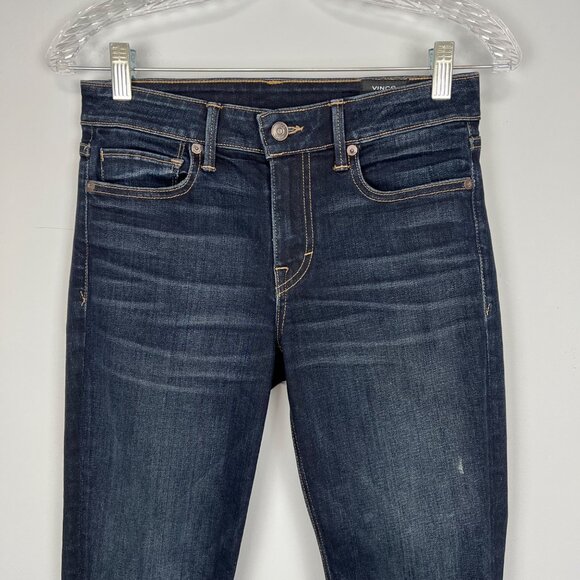 Vince Womens Crop Flare Jeans Dark Blue Wash DV281A2402 size 25 - Picture 5 of 15